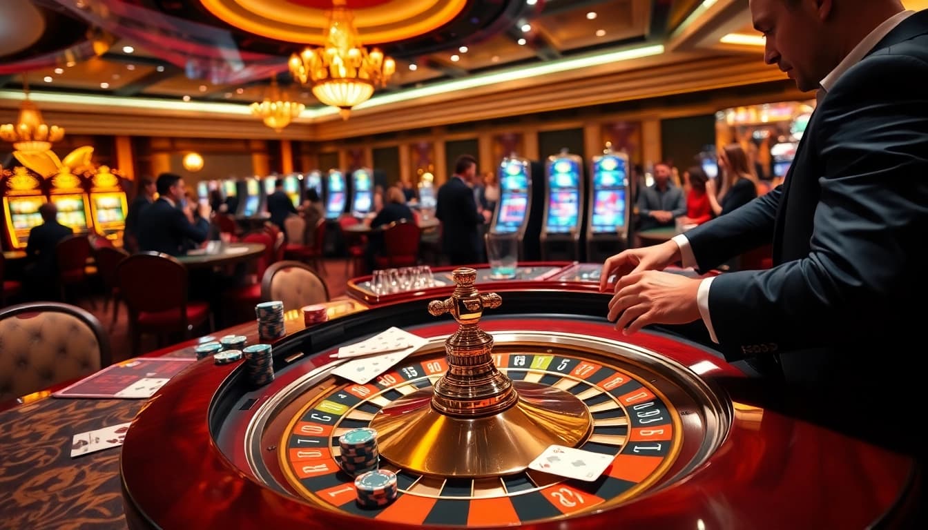 Experience the thrill of HU88 with vibrant casino tables and engaging gambling activities.