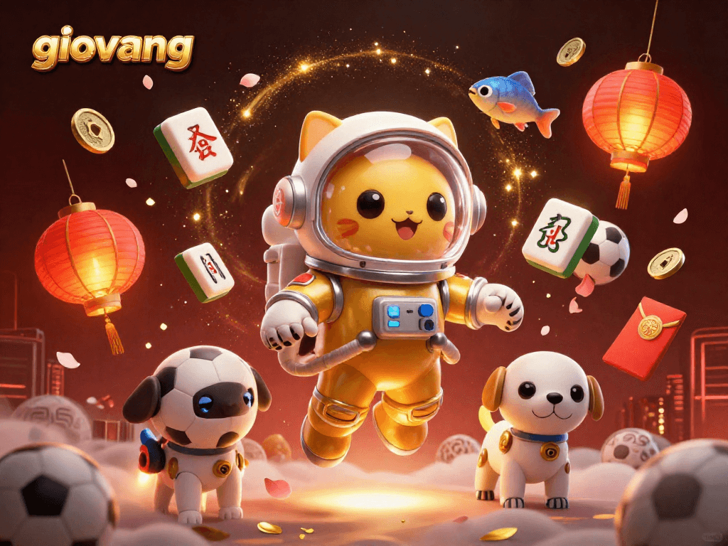Experience giovang's exciting sports betting adventures with a vibrant cosmic setting.