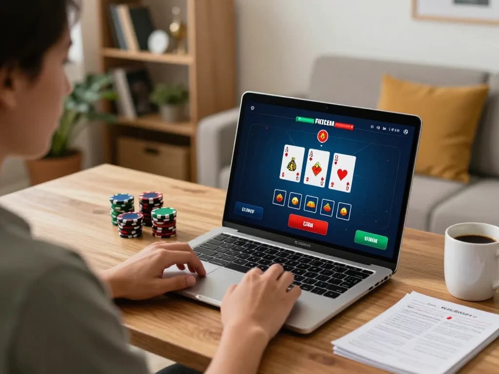 Dacsandatphanrang com user engaging in live blackjack online, showcasing strategy and interactive gaming.