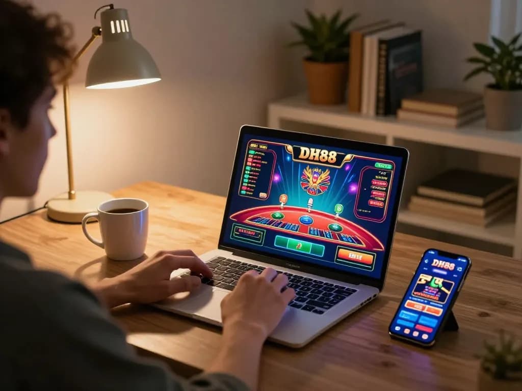 Experience the excitement of DH88 casino gaming from home with live dealer action and betting excitement.