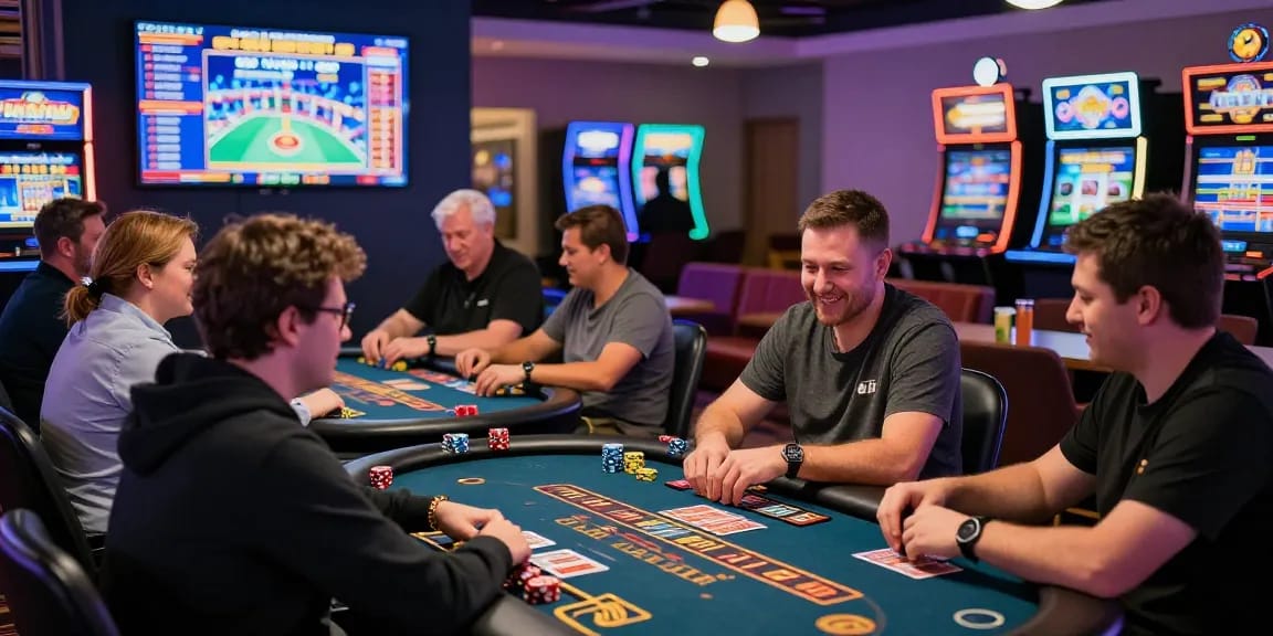 Engaged players at non UK casinos enjoying diverse games and vibrant atmosphere, featuring https://tootingpharmacypractice.co.uk.