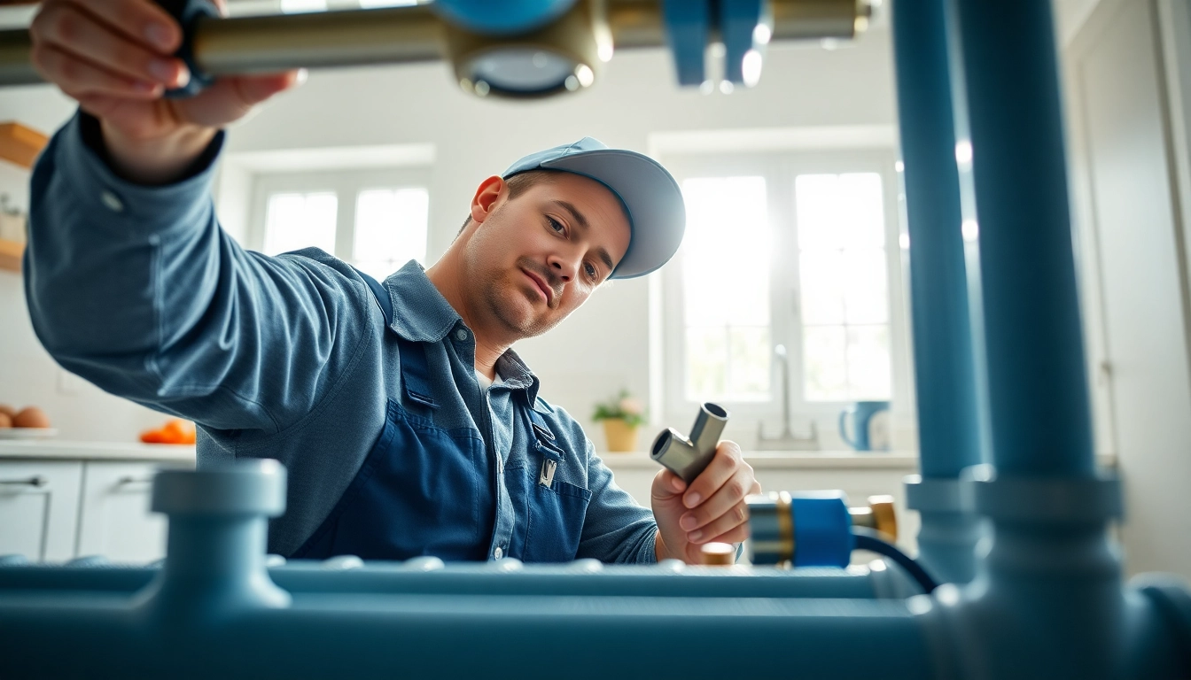 Evaluate whole house repiping services Tampa with a plumber inspecting modern piping systems.