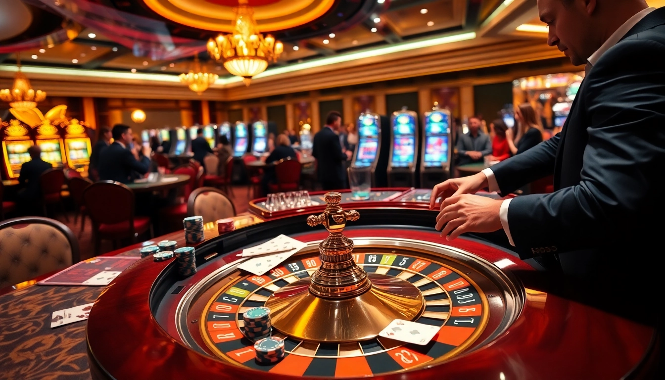 Experience the thrill of HU88 with vibrant casino tables and engaging gambling activities.