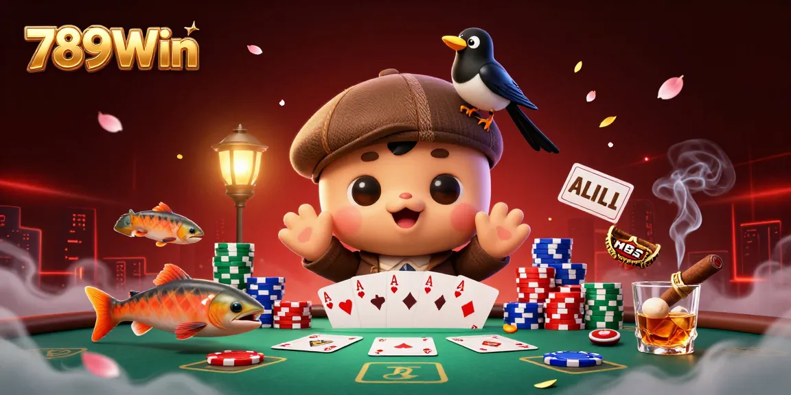 Play and win big at 789Win with exciting poker games featuring colorful characters.