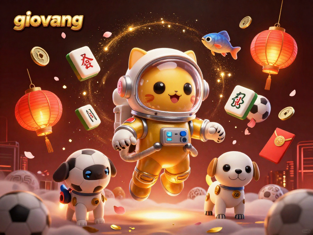 Experience giovang's exciting sports betting adventures with a vibrant cosmic setting.