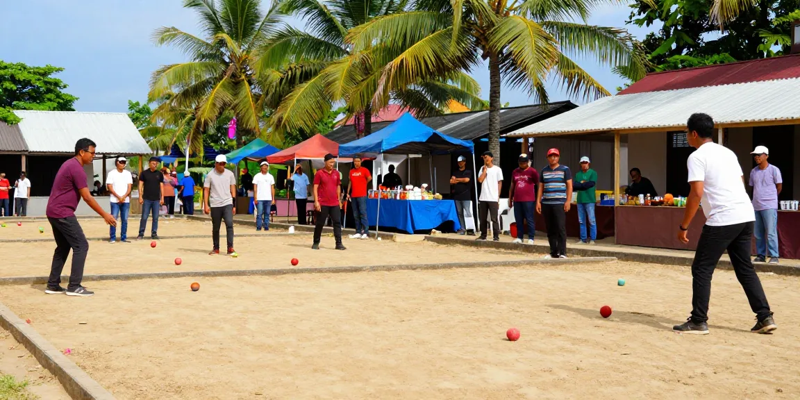 Community petanque match at fopikotaparepare.org showcasing players and vibrant atmosphere in Parepare.