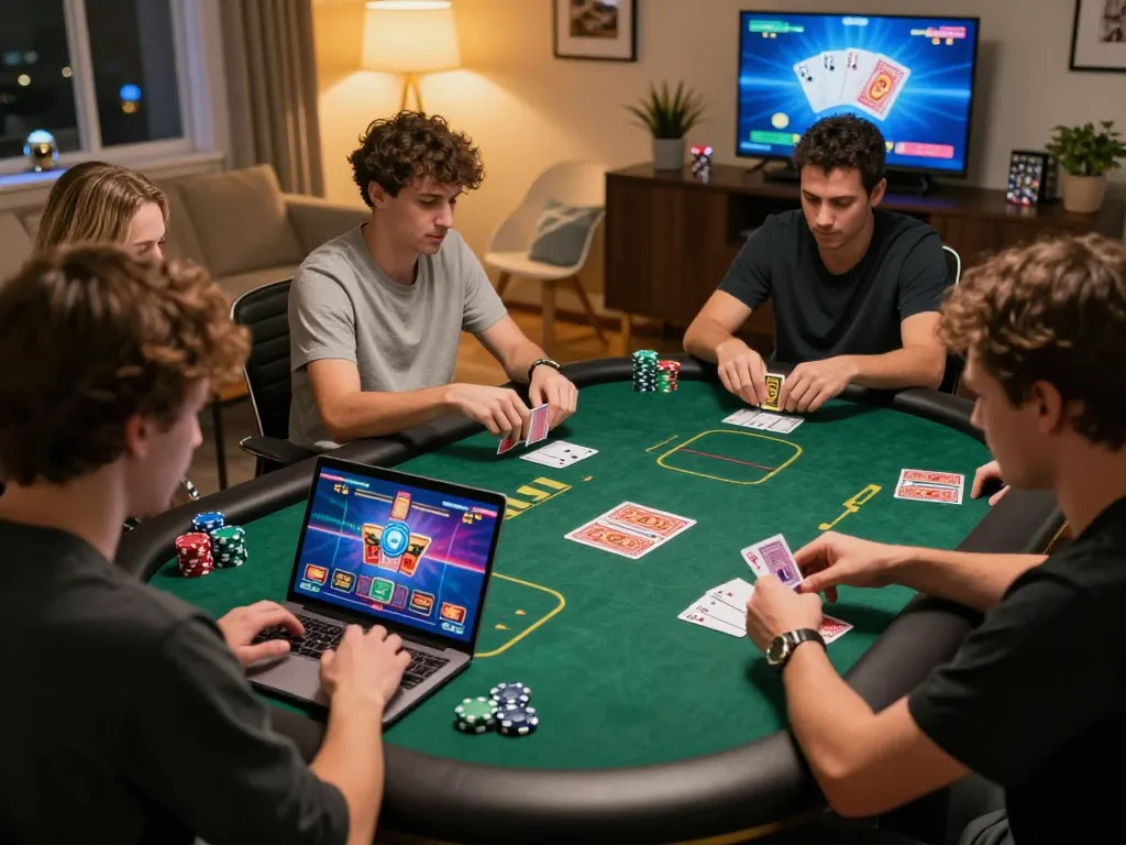 Engaging in strategic gameplay on gg88 online casino interface showcasing card games and vibrant atmosphere.