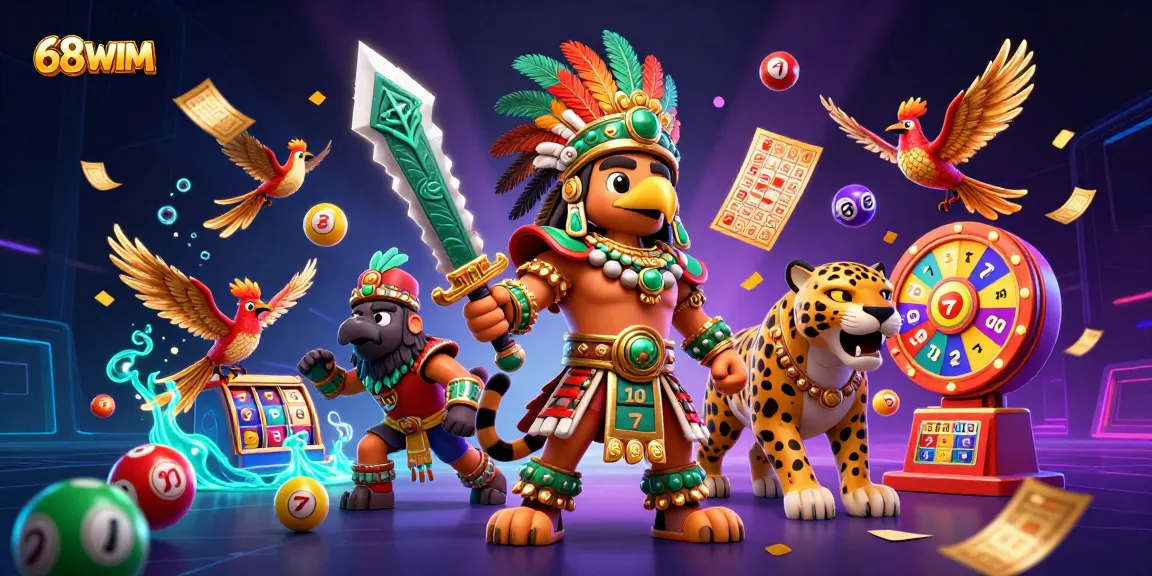 Engage with 68WIM's vibrant 3D lottery gaming adventure featuring stunning visuals.