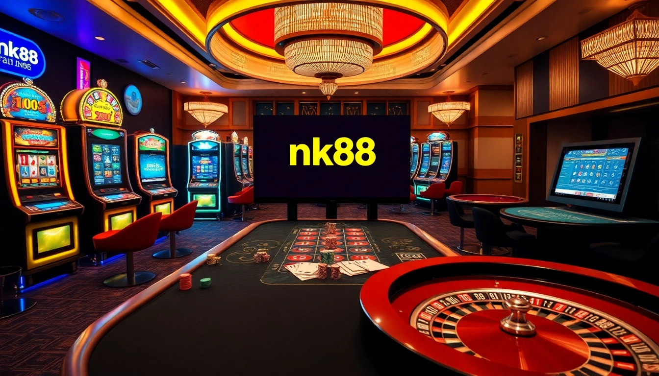 Engaging players at nk88 web with vibrant casino games and roulette excitement.