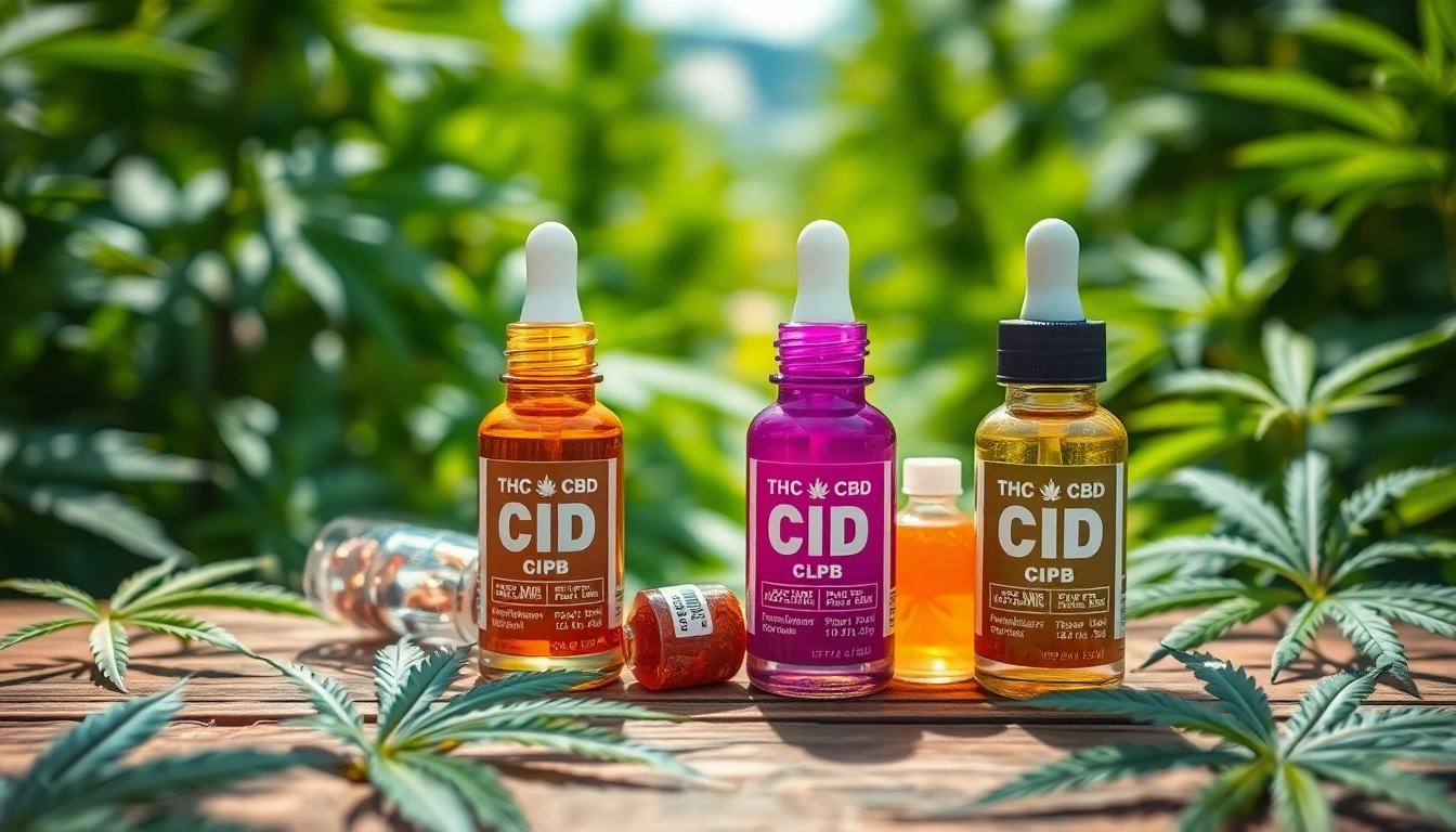 Showcase THC & CBD Marijuana Concentrates IE alongside fresh cannabis leaves on a wooden table.