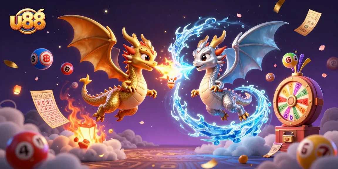 Experience thrilling wins at u88 with dynamic dragons amidst colorful casino elements.