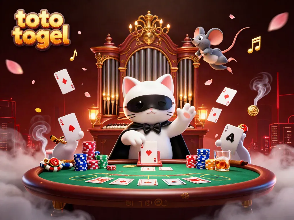 Experience thrilling toto togel action with a mystical cat organist and dynamic casino elements.