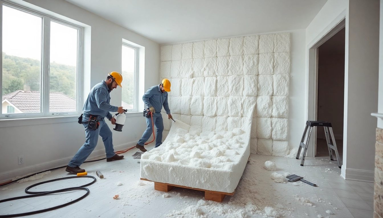Efficient spray foam removal UK in process by professionals, showcasing expert techniques in a residential setting.