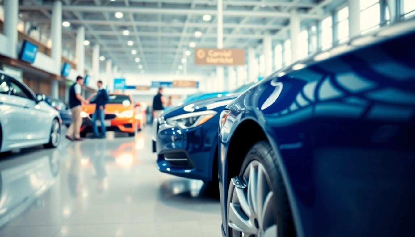Gatwick airport car service showcasing sleek vehicles in a professional setting.