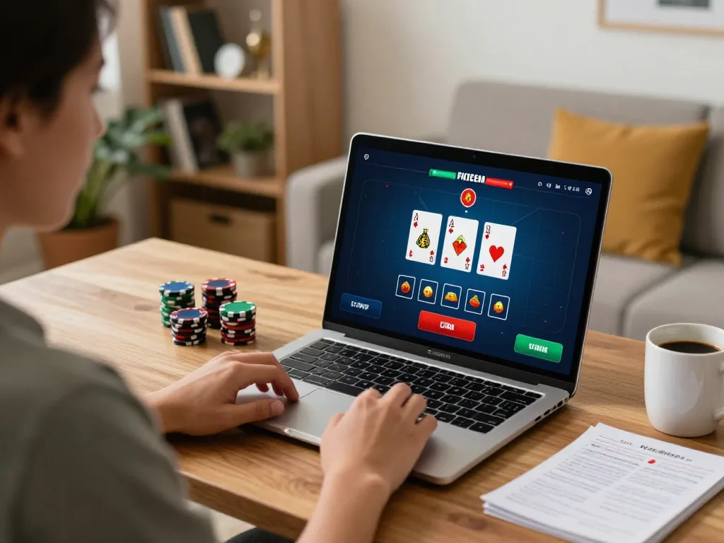 Dacsandatphanrang com user engaging in live blackjack online, showcasing strategy and interactive gaming.