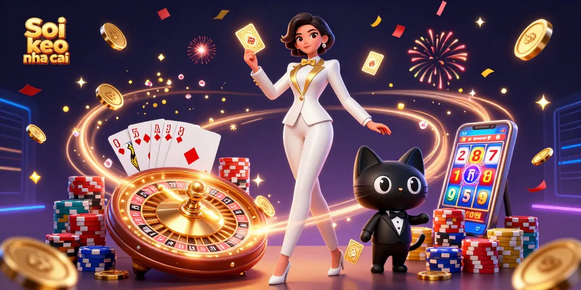 Experience the excitement of Soi keo nha cai with winning strategies in this vibrant 3D casino scene.