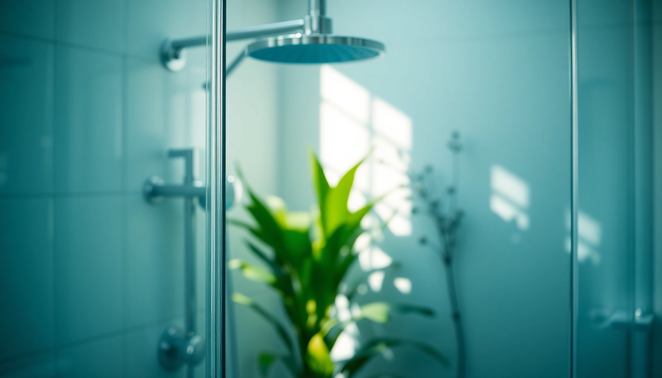 Dusche 100x100 mit eleganten Glaswänden und modernem Duschkopf im stilvollen Badezimmer.