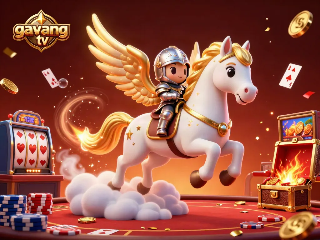 Experience the excitement of gaming dynamics with gavang tv in a vibrant, animated casino scene.