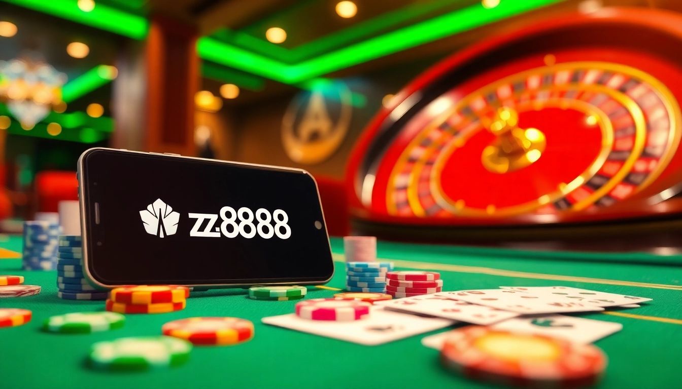 Experience the excitement of az888 online gaming with vibrant casino elements and betting action.