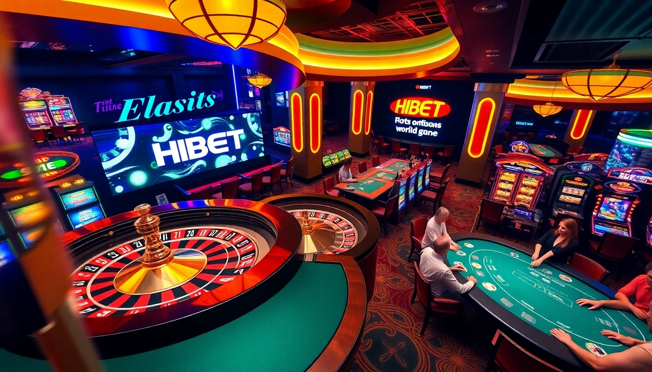 Experience the vibrant HBBET casino with engaging roulette and poker games.