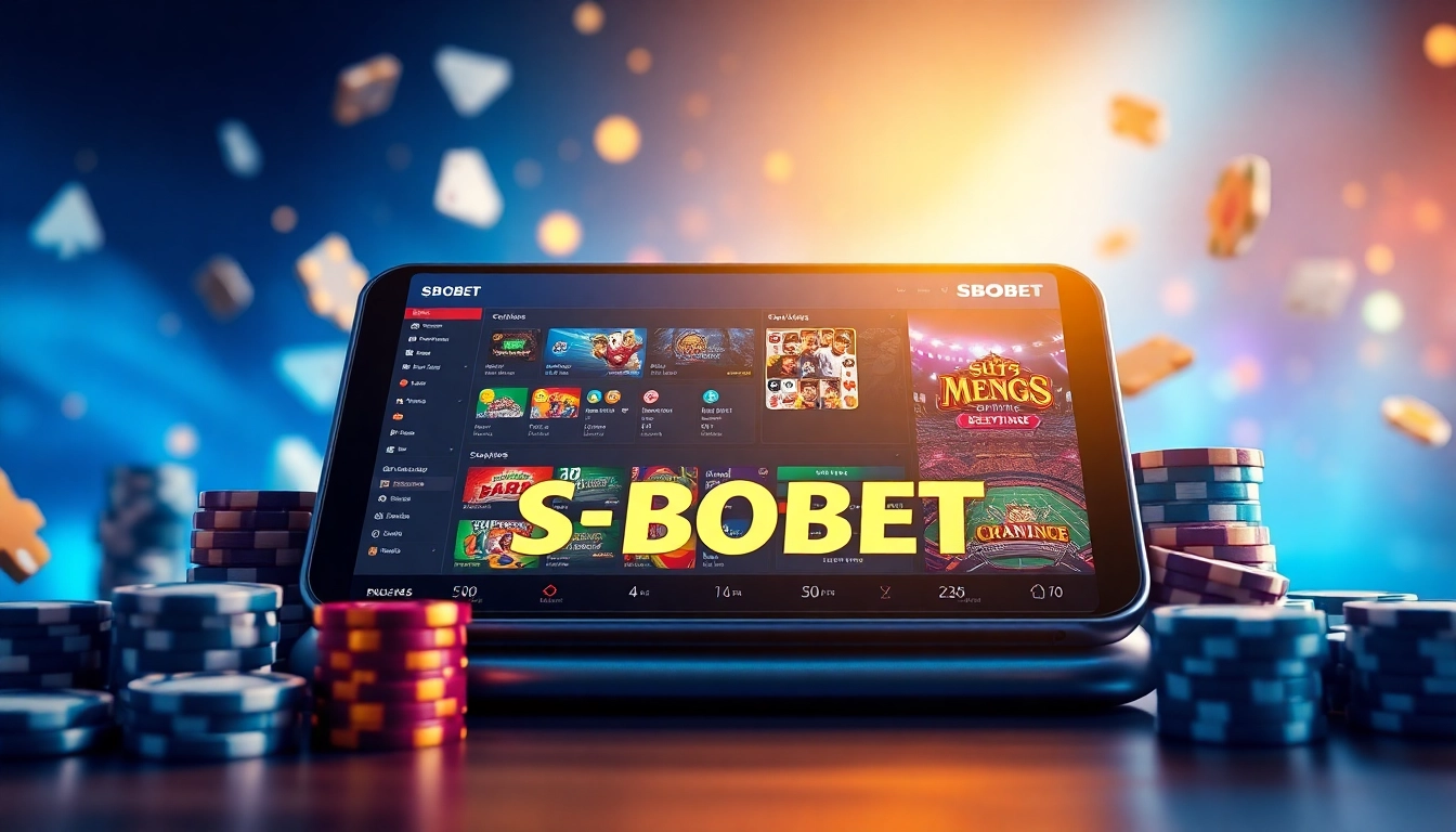 Exciting online gambling experience at sbobet.dance with vibrant sports betting and casino interfaces.