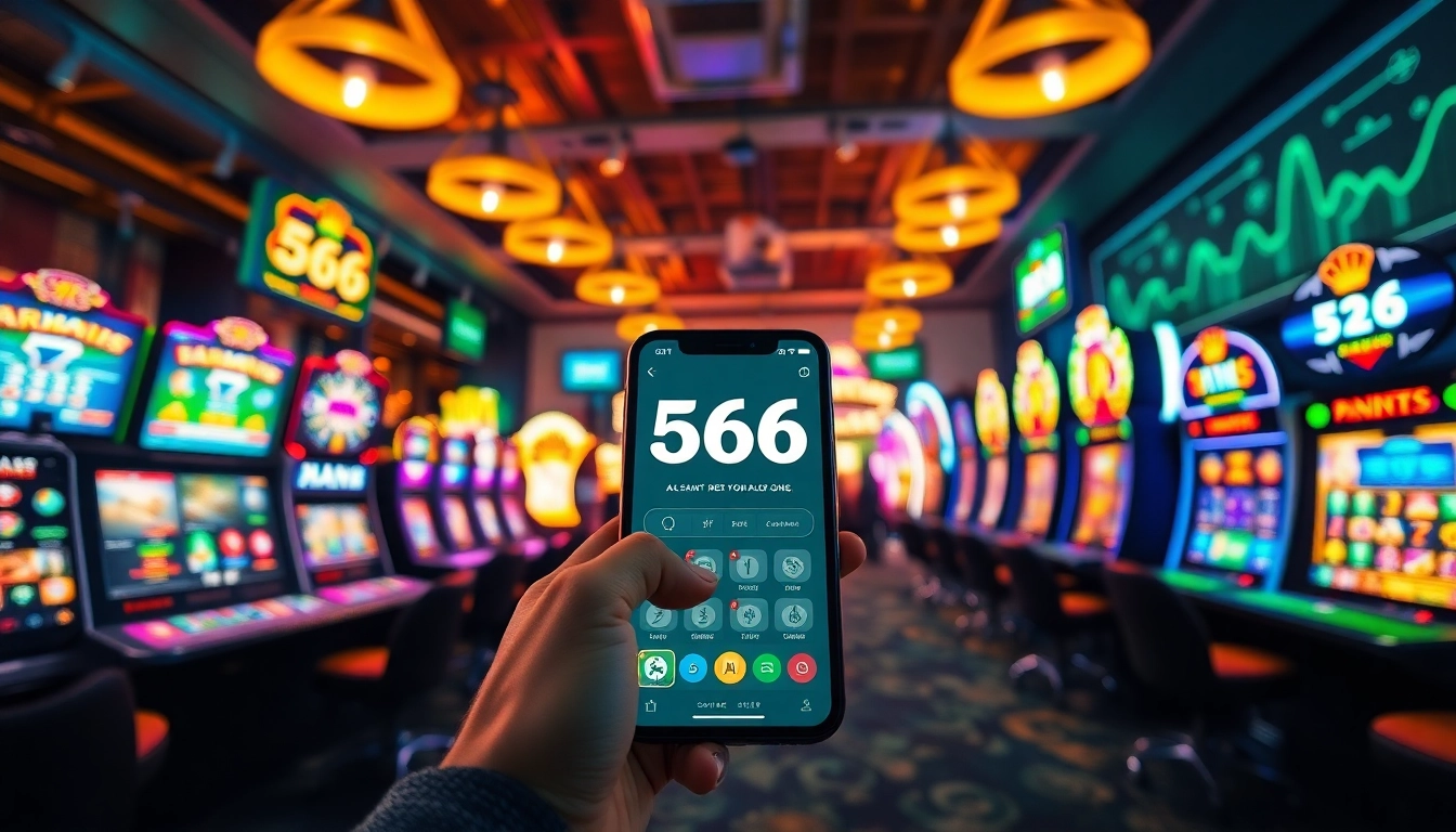 Online betting platform 566 featuring a user-friendly app interface and diverse gaming options